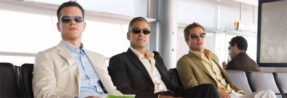 Oceans 13 Brad Pitt George Cloonet and Matt Damon.jpg